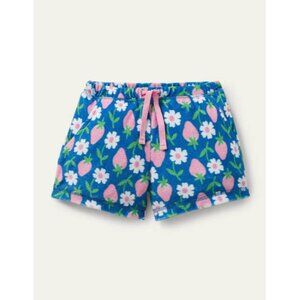MINI BODEN Strawberry Towelling Terry Cloth Shorts, Size 8 Y